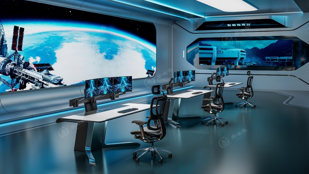 西安某智慧城市指挥中心指挥台 西安某智慧城市指挥中心指挥台